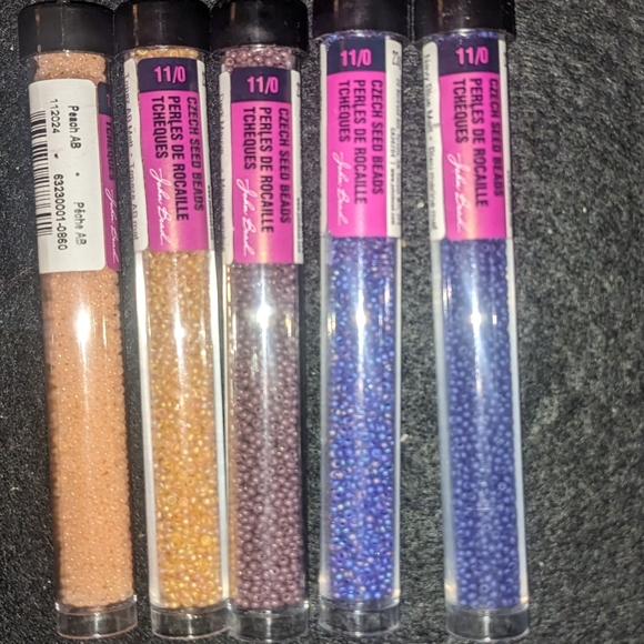 John Bead Glass Seed Beads lot; 37 Tubes of Sz 11/0 in 23 Gram Tubes - Picture 7 of 10